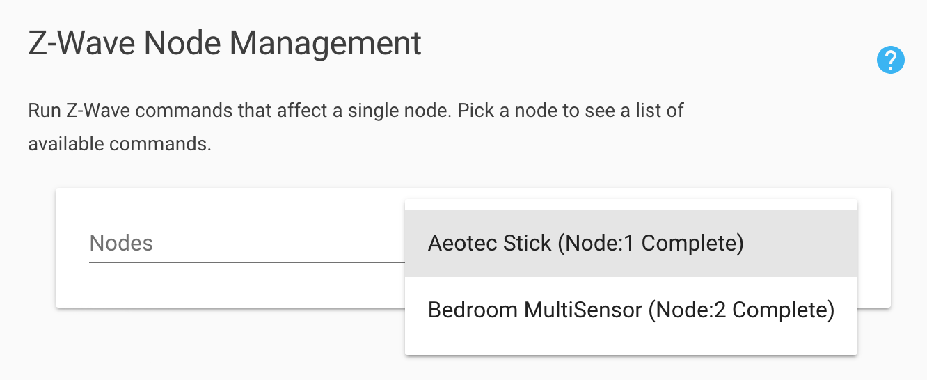 Z-Wave Node Management