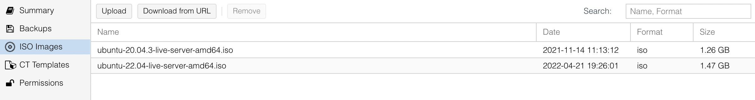 Local storage in Proxmox